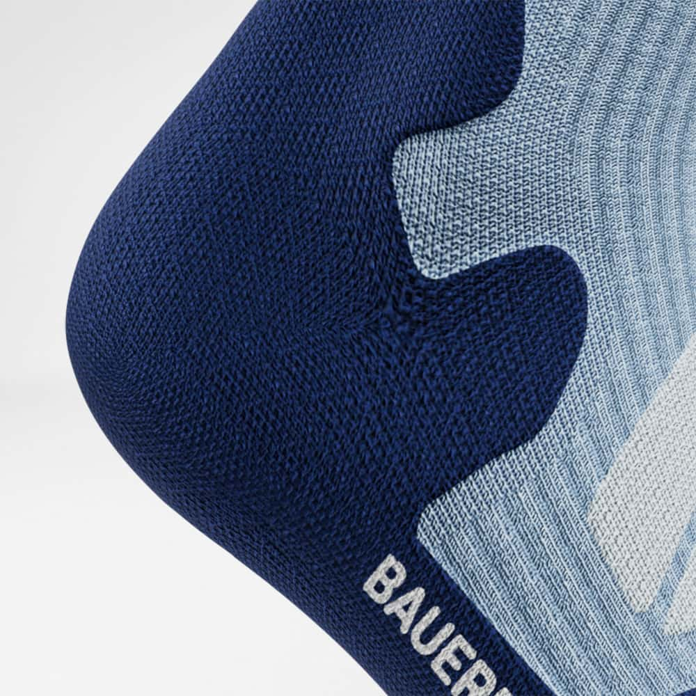 Image of Outdoor Merino Midcut Socks Sky Blue Side Heel