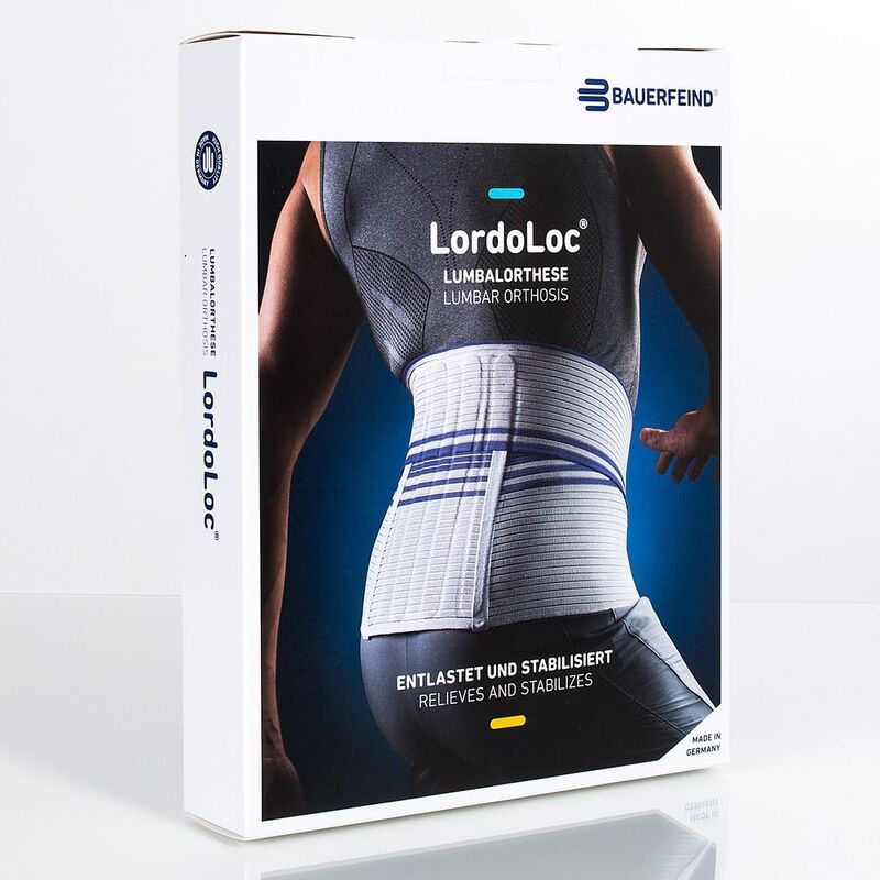 Image of the LordoLoc Back Brace Packaging