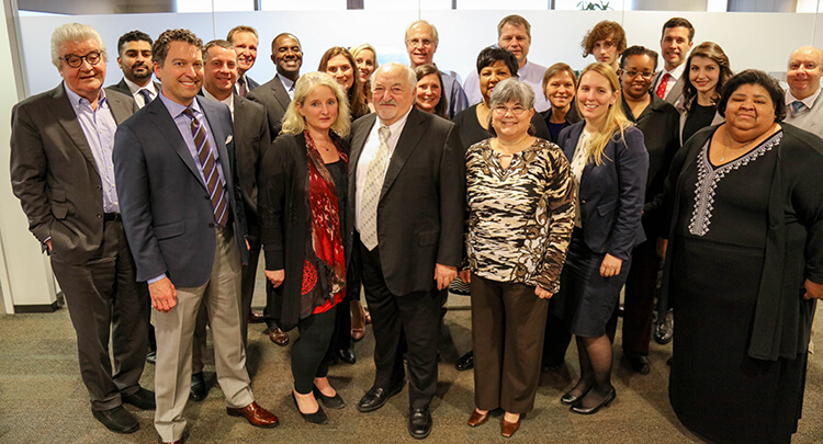 Bauerfeind USA employees gathered for a company photo.