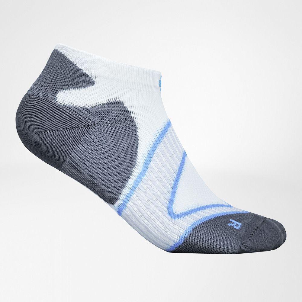 Image of Run Performance Lowcut Socks White Blue