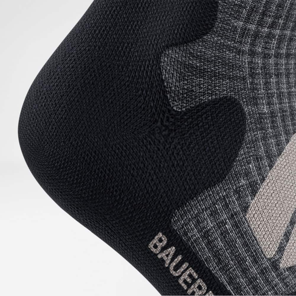 Image of Outdoor Merino Compression Socks Lava Grey Heel