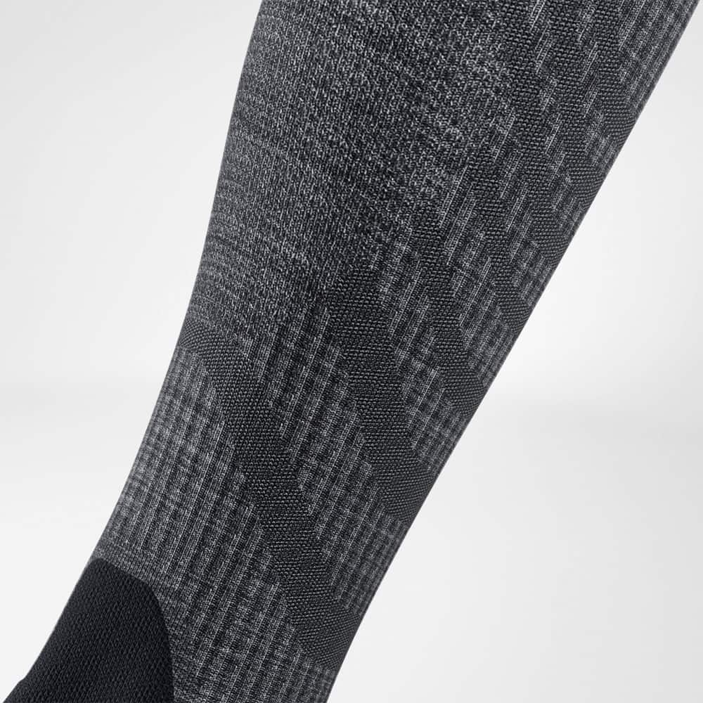 Image of Outdoor Merino Compression Socks Lava Grey Close-up