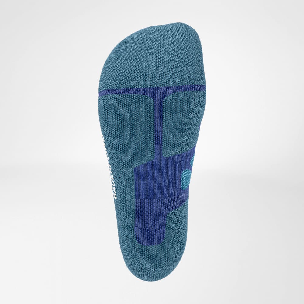 Image of Outdoor Merino Midcut Socks Ocean Blue Bottom