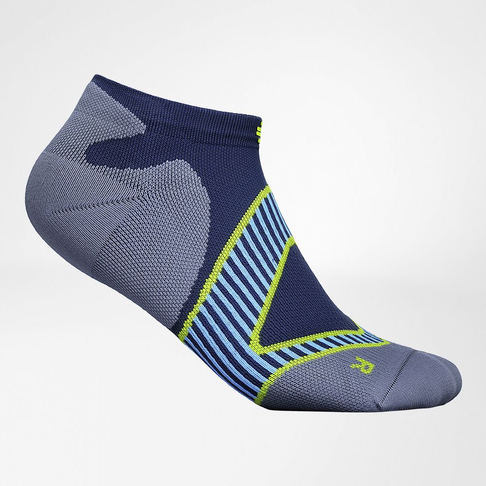 Image of Run Performance Lowcut Socks White Blue