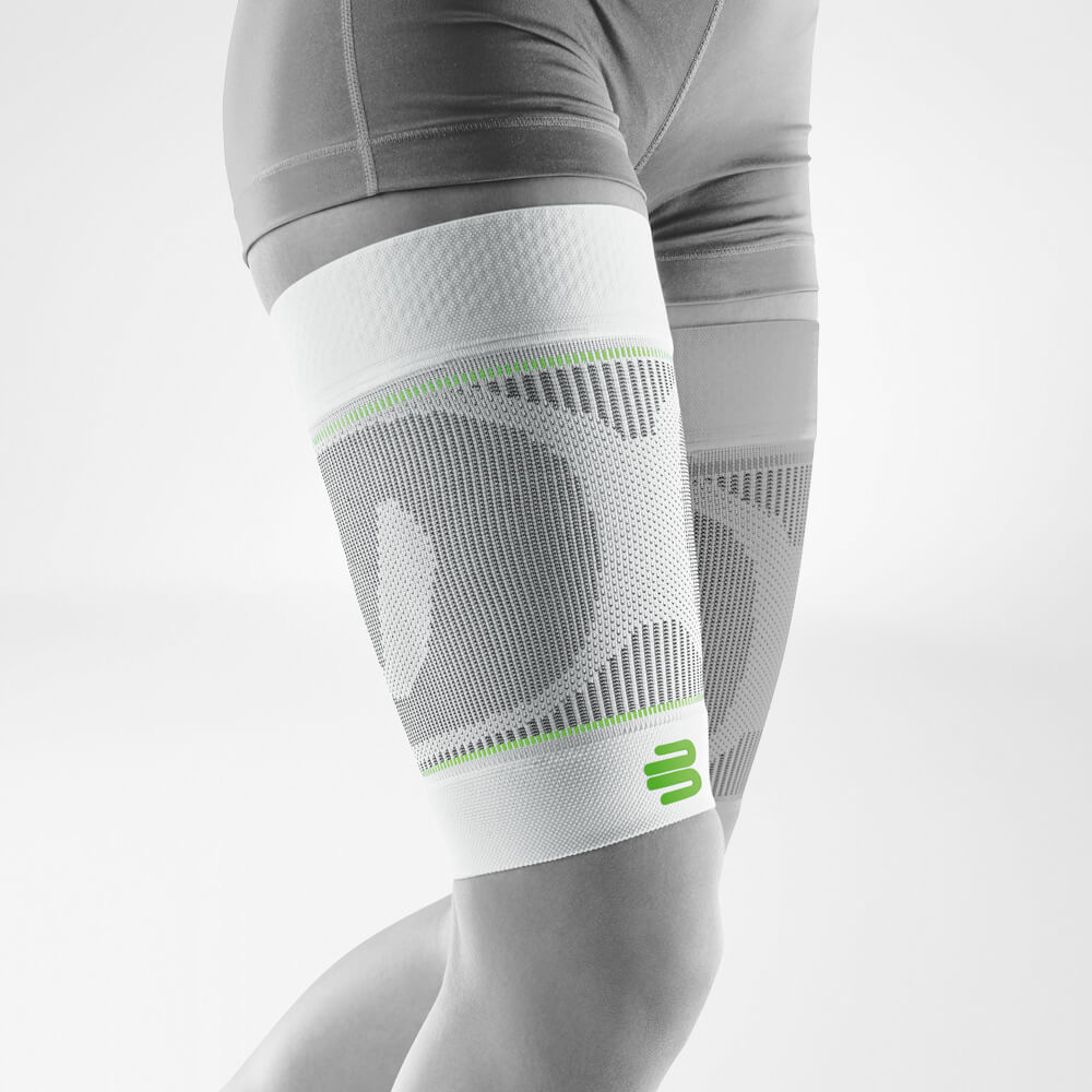 Image of Compression Sleeves Upper Leg White