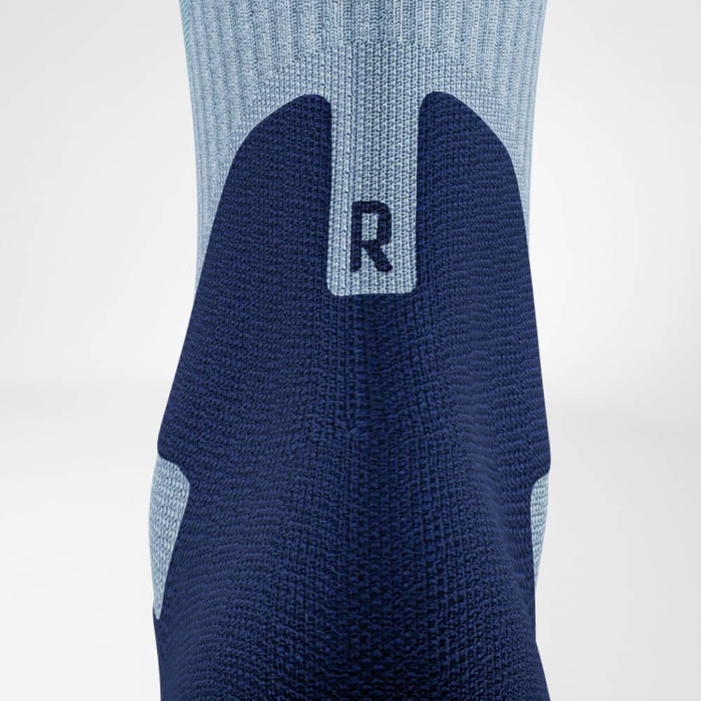 Image of Outdoor Merino Midcut Socks Ocean Blue Bottom