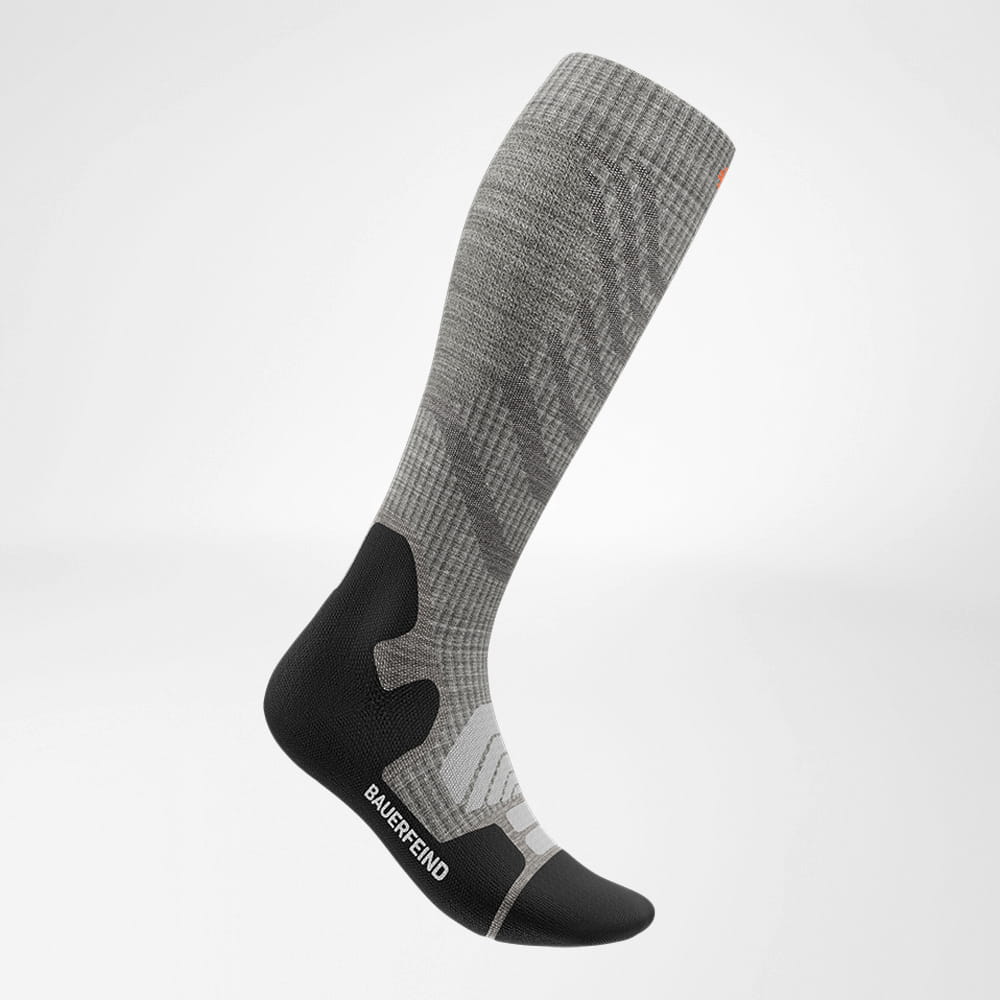 Image of Outdoor Merino Compression Socks Stone Grey