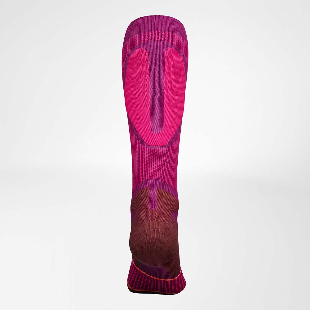 Image of Ski Performance Socks Pink Back