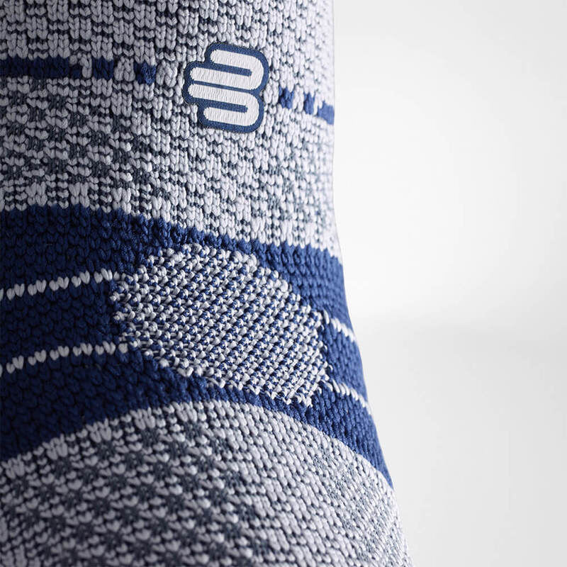 Close-up image of the comfort zone at the crook of the elbow for Bauerfeind's EpiTrain elbow brace.